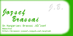 jozsef brassai business card